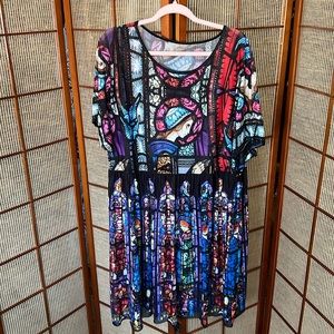 BlackMilk Adoration of the Sacred Heart sheer smock dress XXL